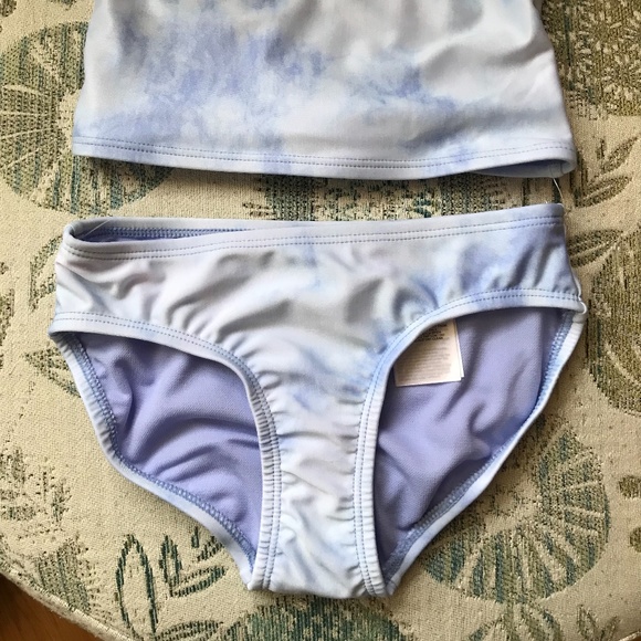 Gap Kids 2-Piece Bathing Suit - Light Blue Tie Dye, New - Picture 5 of 6